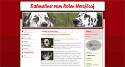 Desktop Screenshot of herzfleck-dalmatiner.de